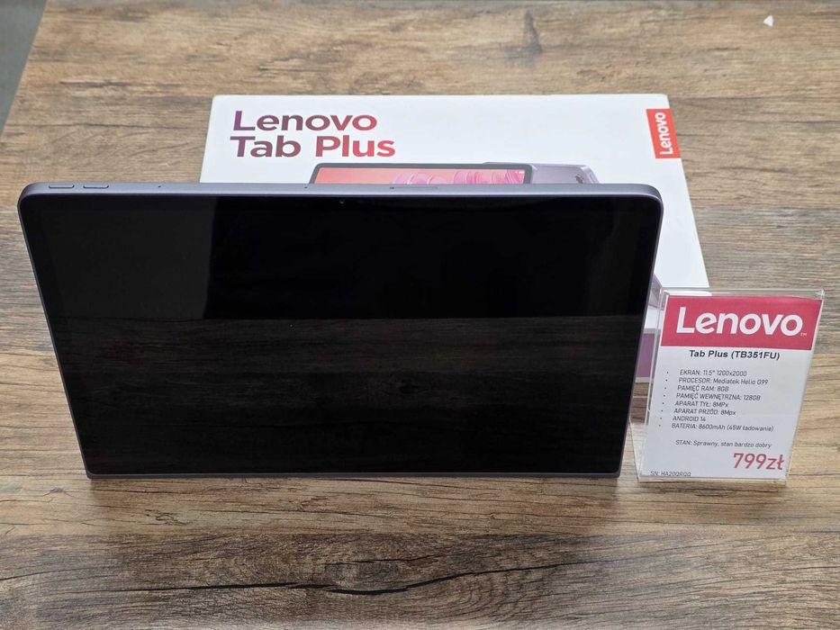 Tablet Lenovo Tab Plus TB351FU 8/128GB san bdb gwarancja