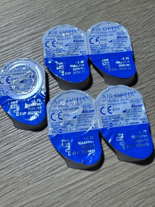 Контактні лінзи для очей Air optix Hydra Glyde Alcon -2.5, 1 шт