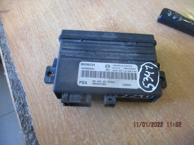 Modulo 9663937380 PEUGEOT 308 2008 1.6Hdi  Unidade De Controle De Sensores De Estacionamento