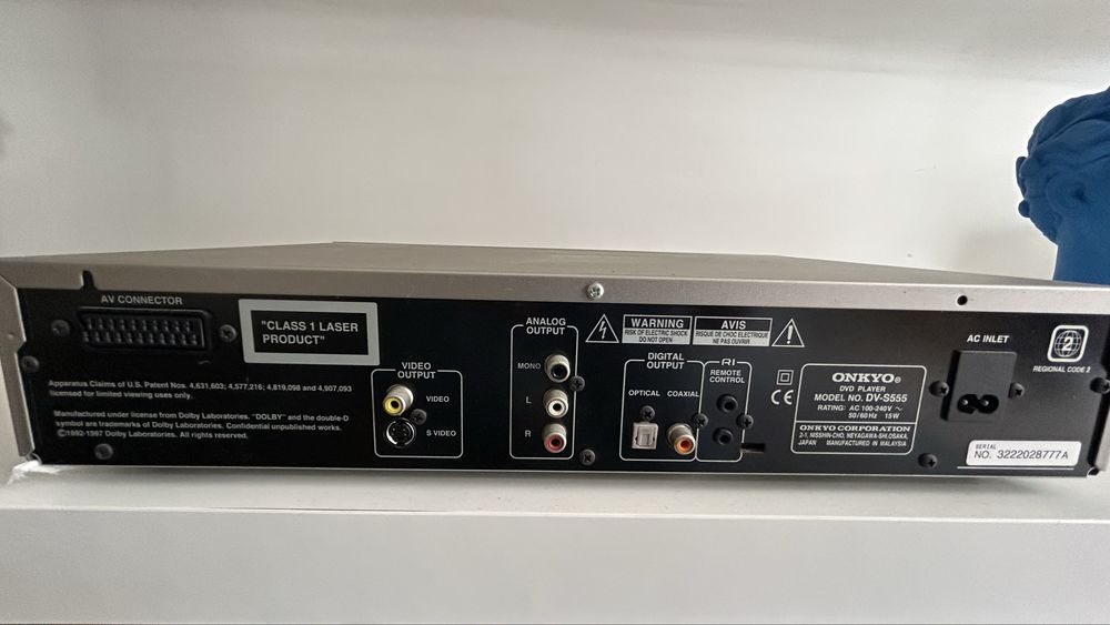 ONKYO DV-S555 DVD/CD Player Hi-Fi Vintage