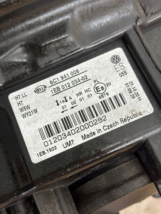 reflektor lampa prawa vw polo 6c lift 14-