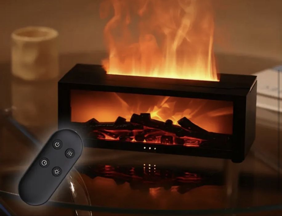 Розпродаж!!!Ароматерапевтичний зволожувач повітря у вигляді каміну