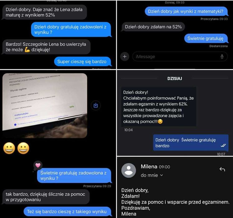 Korepetycje z matematyki online  Matura, E8, liceum  egzamin 8-klasisty podstawa rozszerzenie