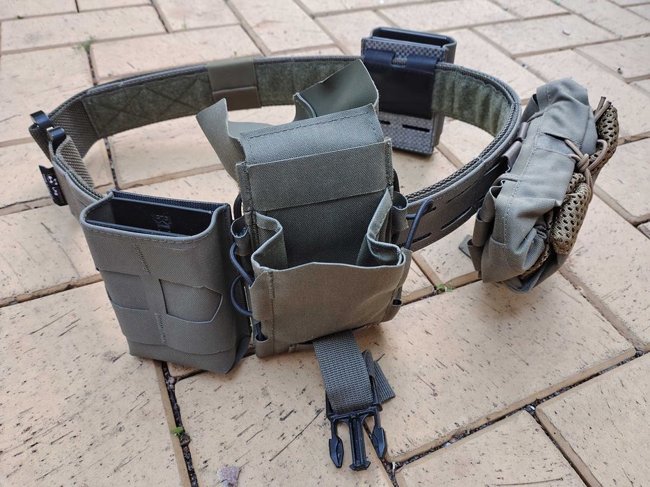 Pas taktyczny Combat Lab Cobra Reactor MOLLE Belt – Ranger Green - rozmiar M | Zestaw | Stan idealny