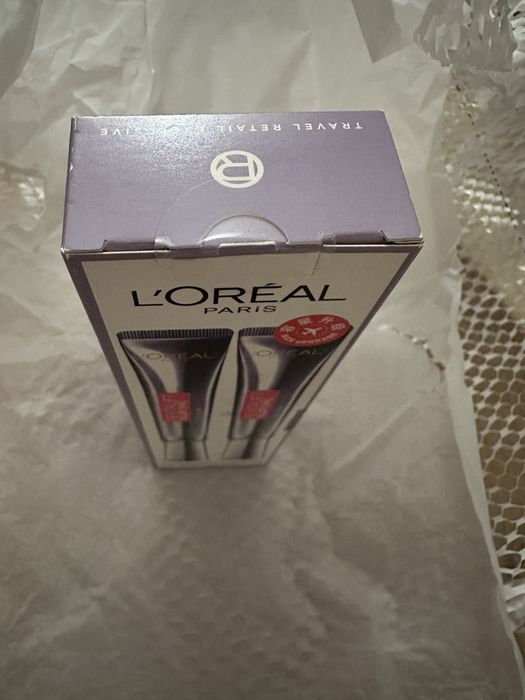 Wieksza pojemnosc! L'OREAL krem pod oczy 2x65 ml
