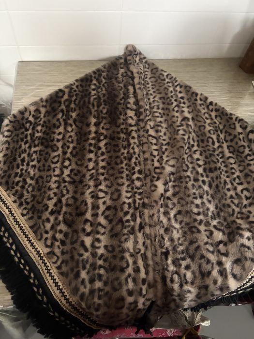 Xaile/cachecol com estampado de leopardo
