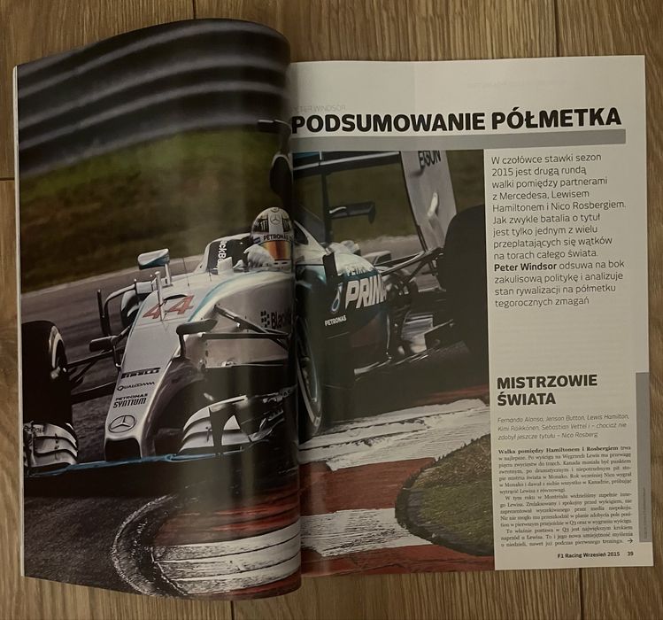 Czasopismo F1 Racing numer 134 wrzesień 2015