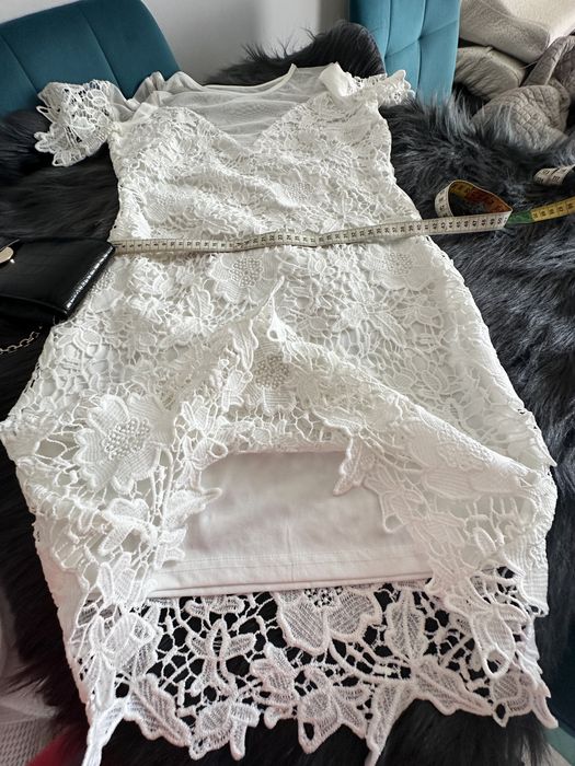 Sukienka śliczna koronkowo tiulowa seksi