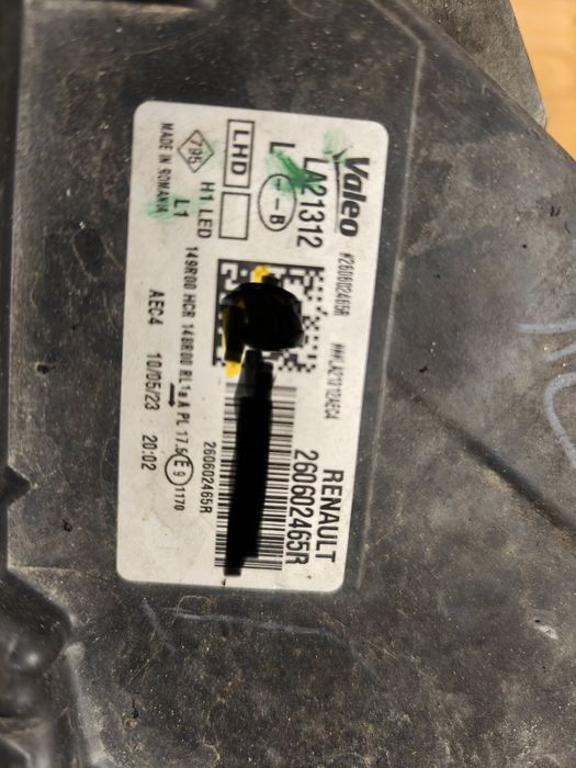 Lampa lewa Duster 2023