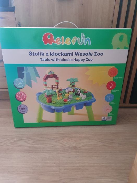 Stolik z klockami Wesołe Zoo Elefun NOWY