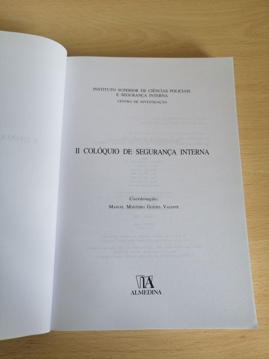 Livro II Colóquio de Segurança Interna
