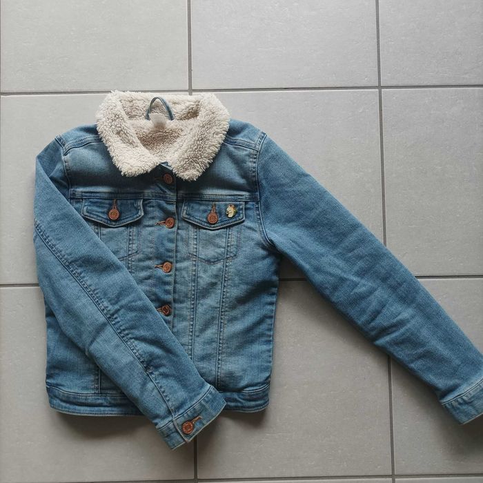 Джинсовка з мехом H&M