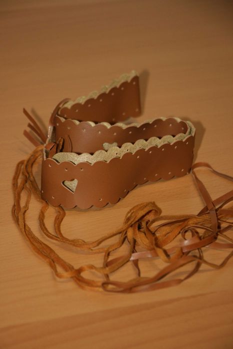 Cinto Castanho com Franjas