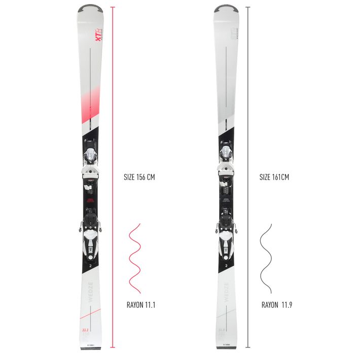 SKI DE PISTA COM FIXAÇÕES MULHER - BOOST 900 R