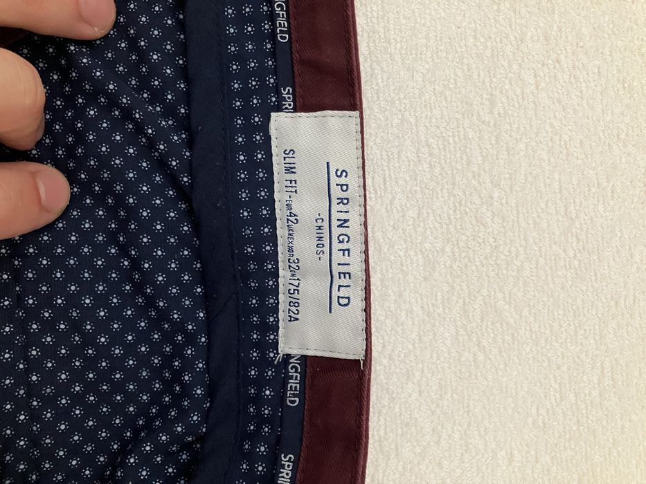 Calças Chinos - Springfield - Slim Fit - #42!