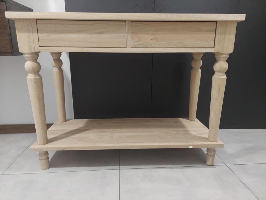 Nowa konsola toaletka dębowa