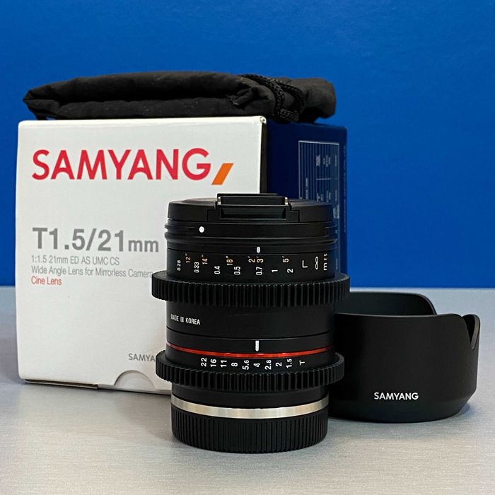 Samyang 21mm T1.5 ED AS UMC CS (Sony E-Mount) - 3 ANOS DE GARANTIA
