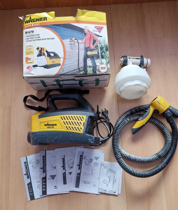 Agregat malarski Wagner W 670 + osprzęt, instrukcje – sprawny