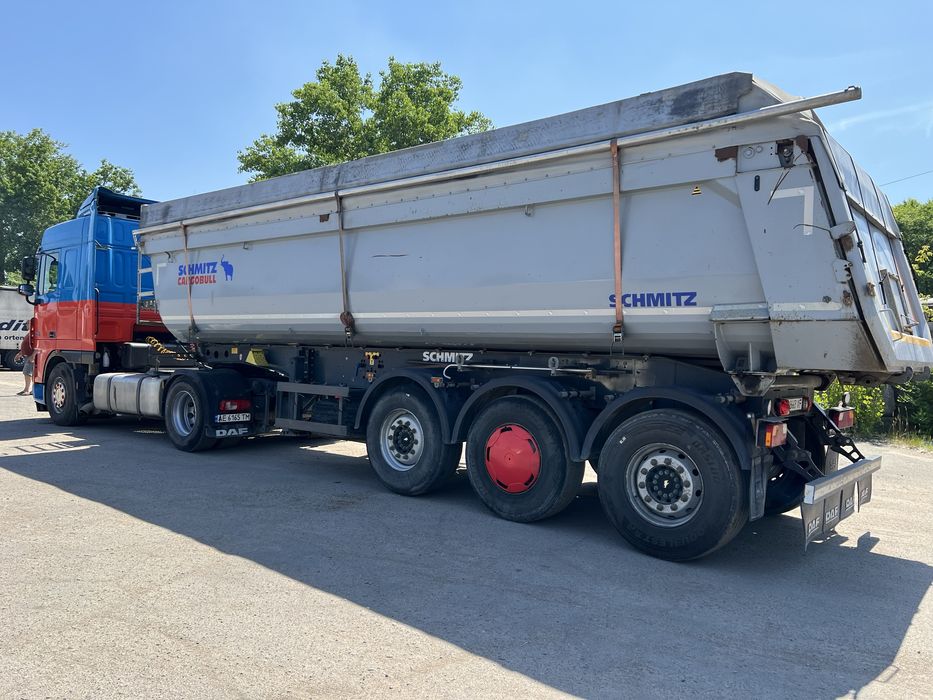 DAF XF 105 2013 рік причеп самоскид Schmitz 2017 рік