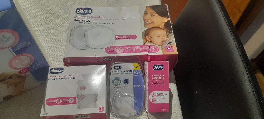 Bomba eléctrica tira leite+discos+sacos congelação+creme mamilos