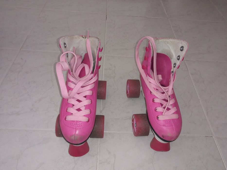 Patins Rosa 4 Rodas usados