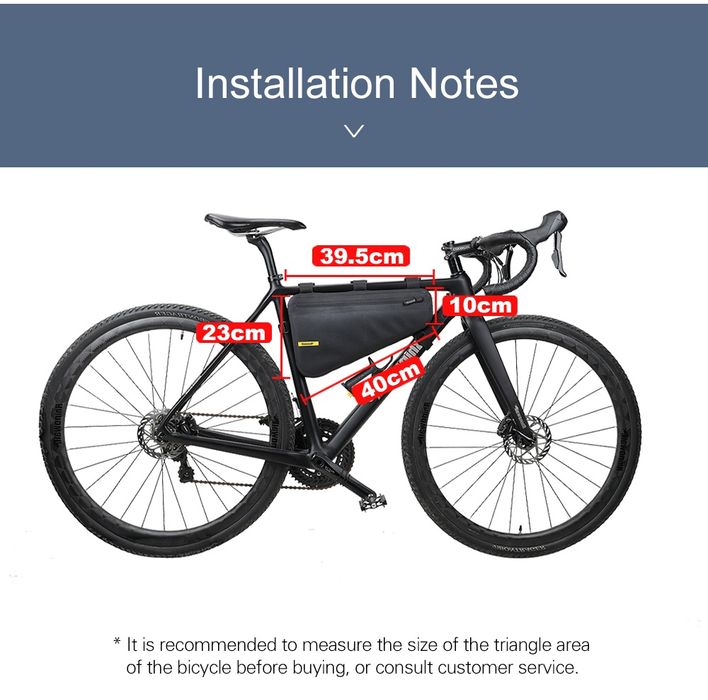 Bolsa triangular Rhinowalk 4L para bicicleta