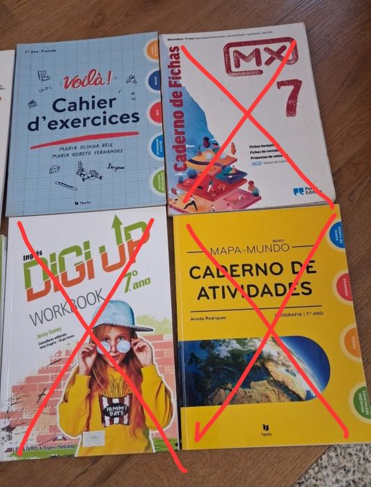 Cadernos  de atividade de  Sétimo Ano