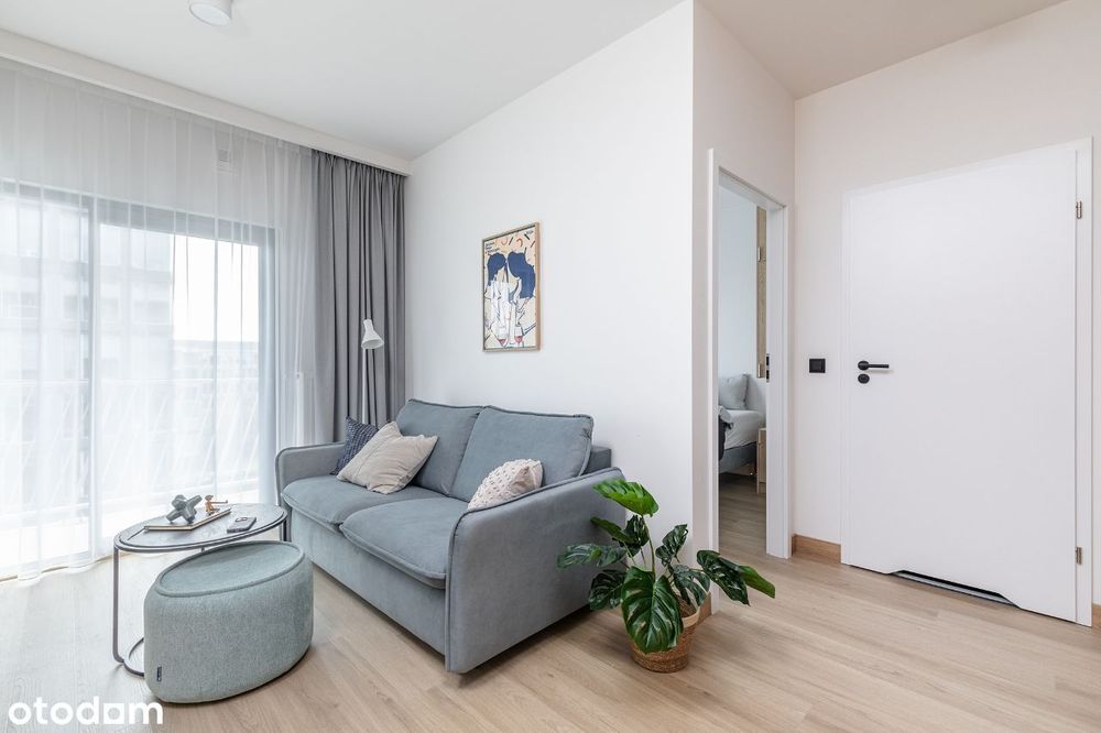 Scandinavian-style studio apartment with balcony - Widok 4
