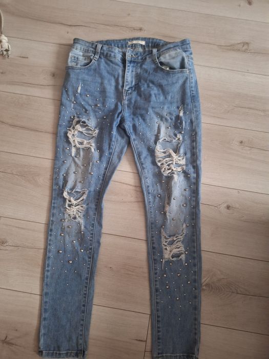 Spodnie jeansy niebieskie