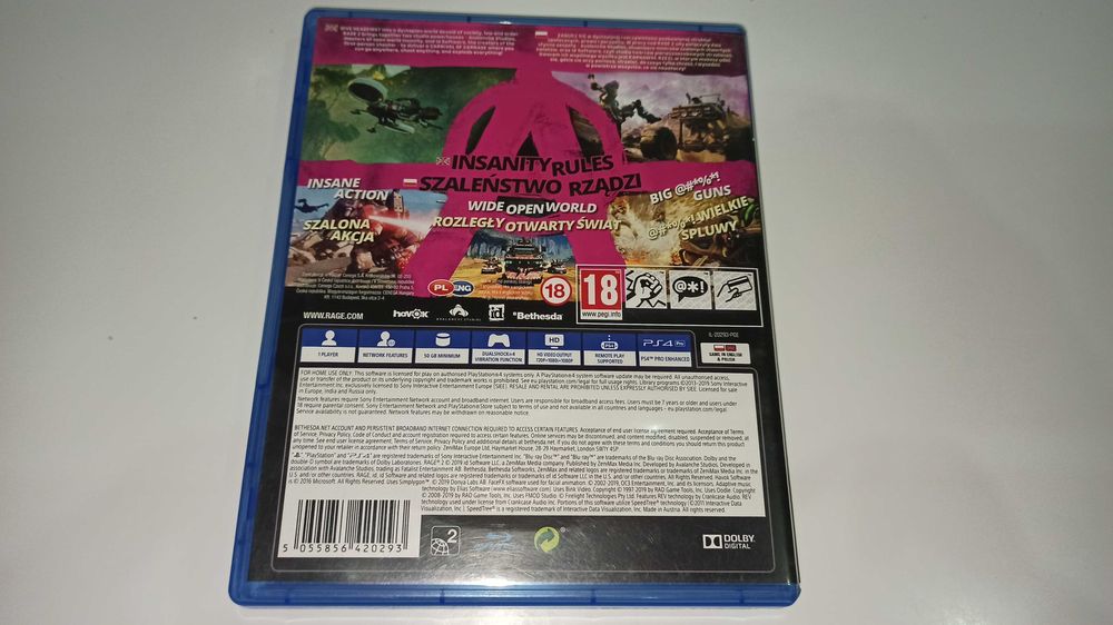 ps4 RAGE 2 PL strzelanka postacię mówią po POLSKU