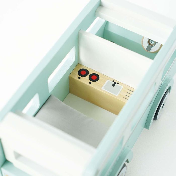 Drewniany kamper retro, wakacyjny samochód, Le Toy Van TV478c