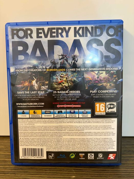 Jogo PS4 "Battleborn"