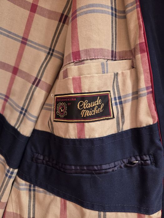 Чоловічий синій плащ тренч Corneliani Brioni Claude Michel XL