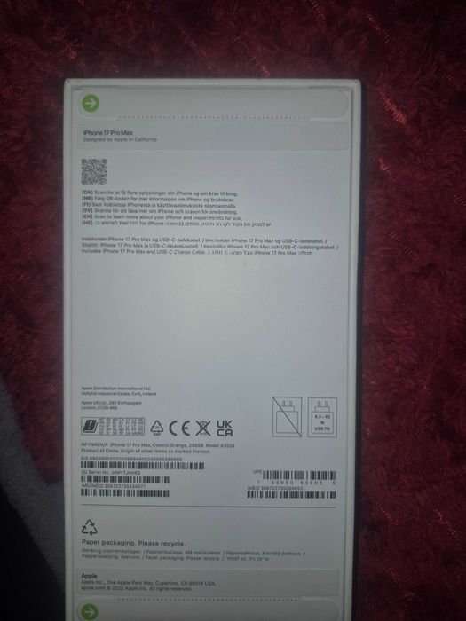 Nowy Iphone 17pro Max