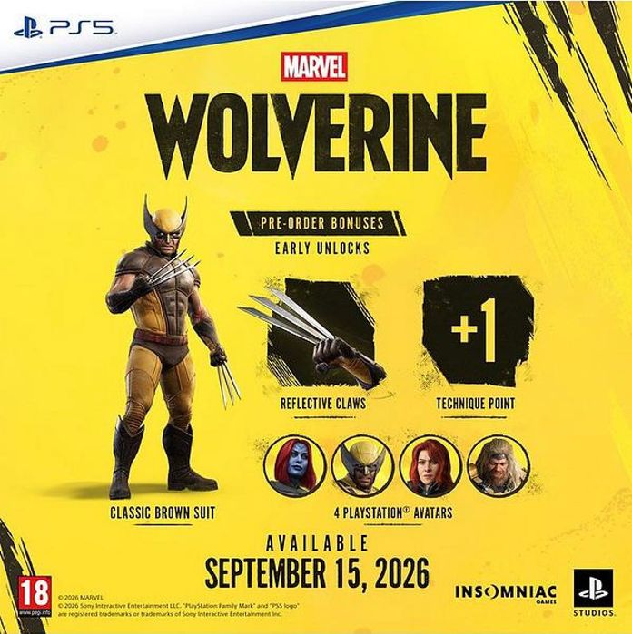 Офіційні диски Marvel: Wolverine (PS5) (повна рос)