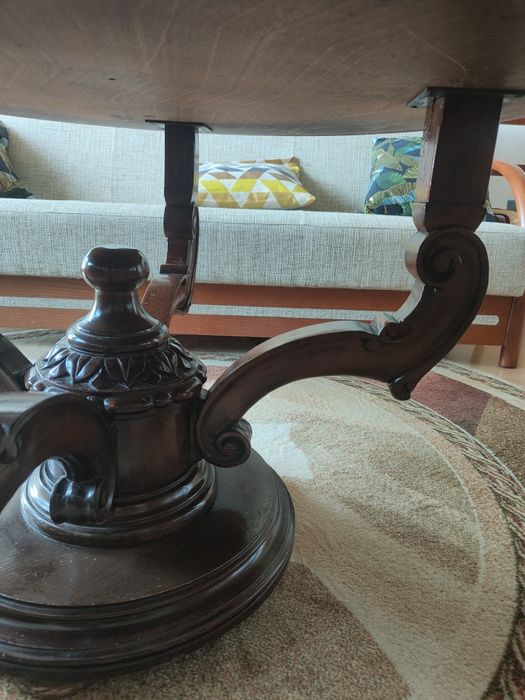 Stolik drewniany okrągły, kawowy