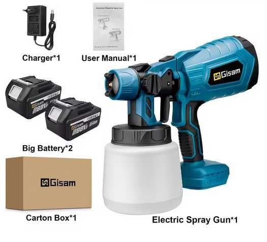 Akumulatorowy pistolet natryskowy 1000ML