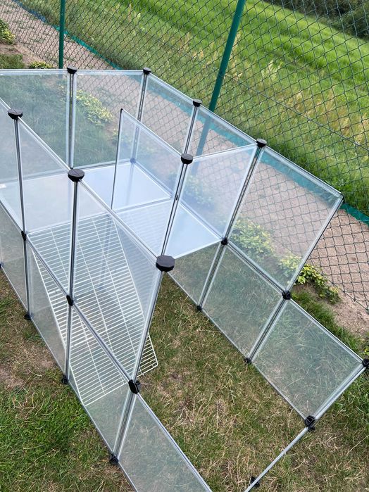 Duża klatka kojec wybieg dla świnki królika zwierząt panelowa NOWA