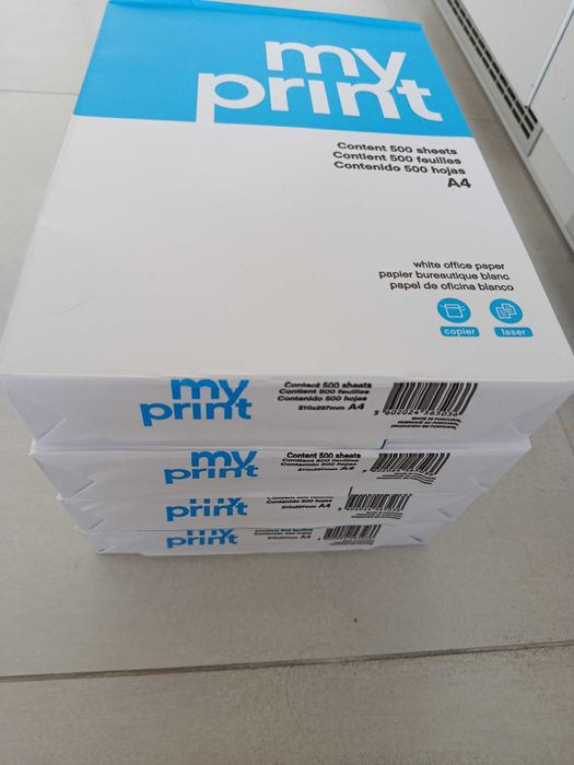 Papier ksero biały do drukarki A4 80g karton 4 ryzy