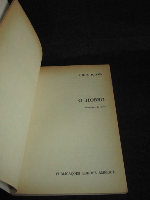 Livro O Hobbit J. R. R. Tolkien 1ª edição 1985