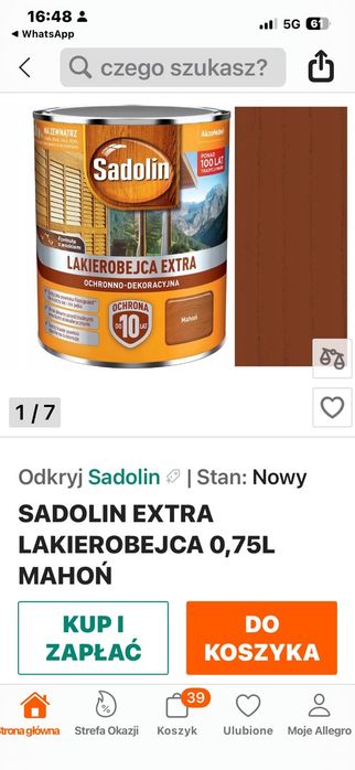 Lakierobejca ekskluzywna Sadolin