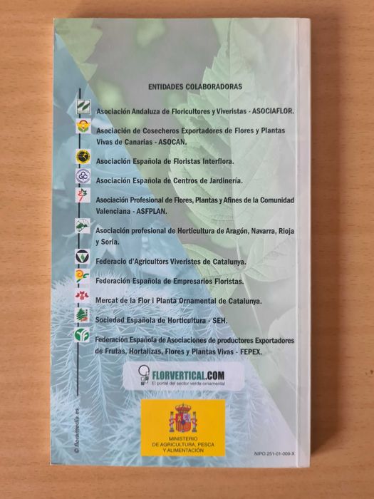 Livro "Catálogo de Flores y Plantas"