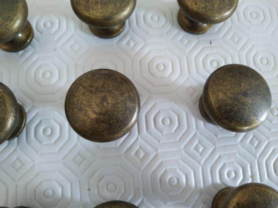 12 puxadores em latão