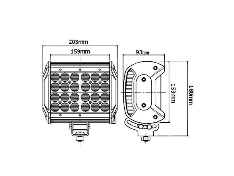 LED Lampa robocza 7200 Lumeny SPAREX