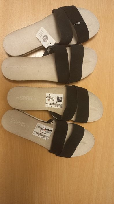 Шльопанці Esprit 40, нові, замш