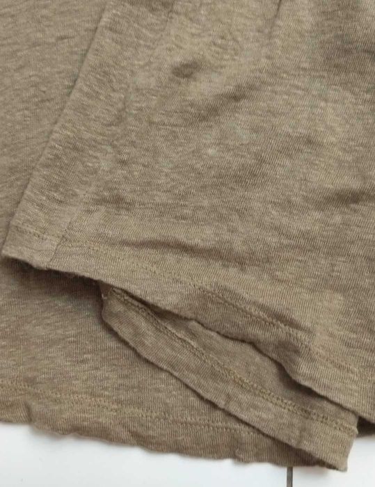 Bluzka 100% len, krótki rękaw H&M