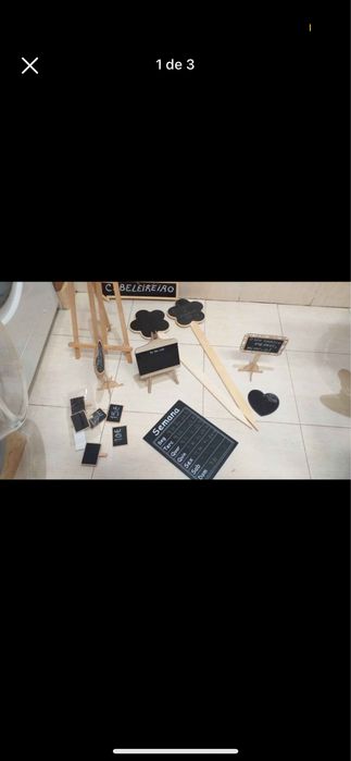 Todas as ardosias da foto por 15€ quadros para giz