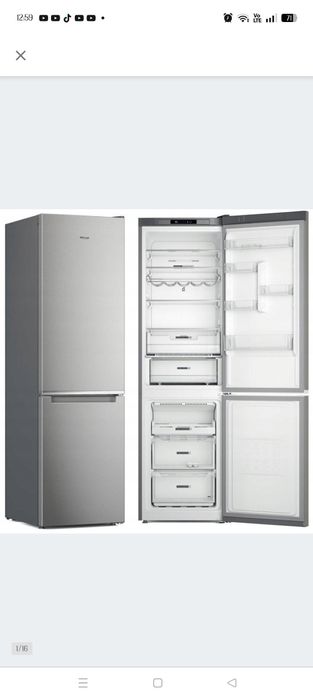 Lodówka nofrost LED inox