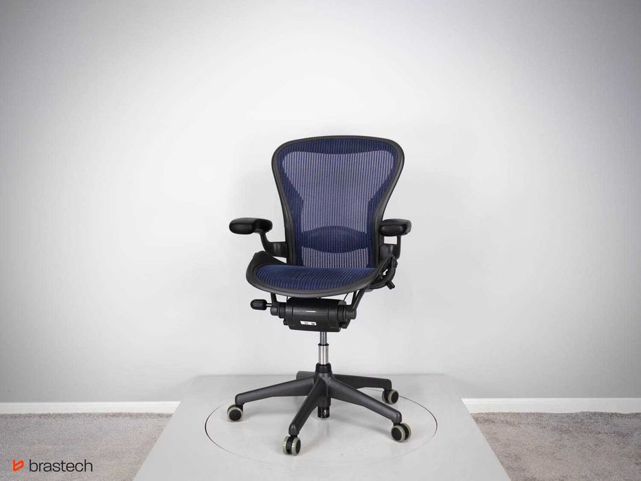 Fotel biurowy Herman Miller Aeron Classic B Stałe Podłokietniki
