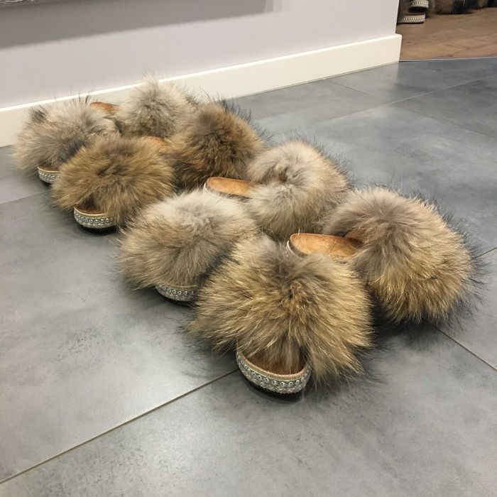 Klapki z naturalnym obszyciem z jenota Opole • OLX.pl